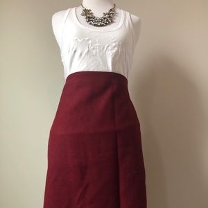 Jcrew pencil skirt in wine